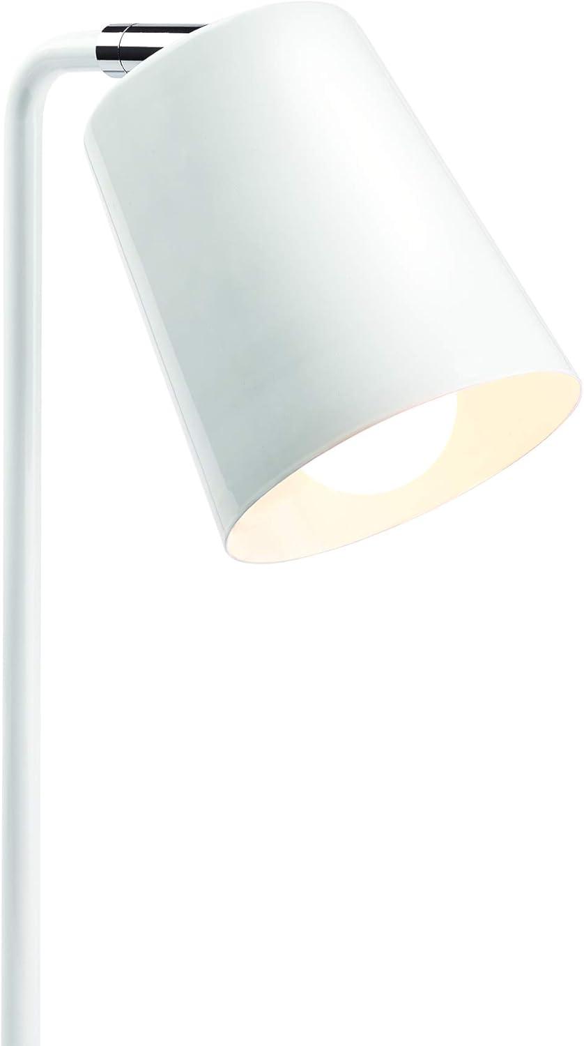 White Adjustable Metal LED Desk Lamp with Touch Switch