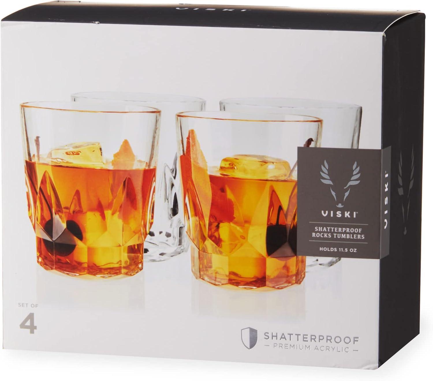 Viski Shatterproof Drinking Glasses - Acrylic