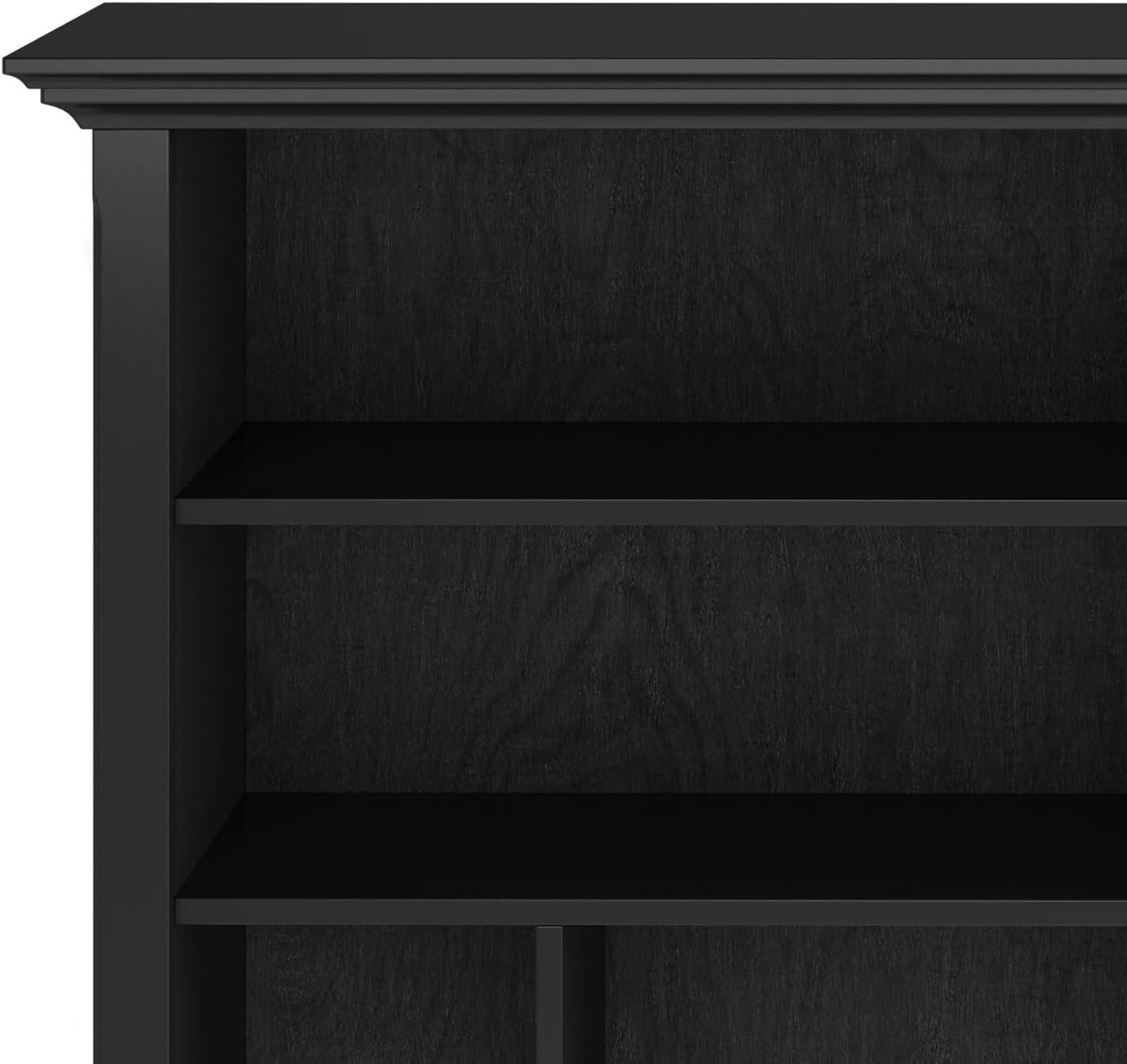 Simpli Home Amherst Solid Wood Multi Cube Bookcase And Storage Unit In Black