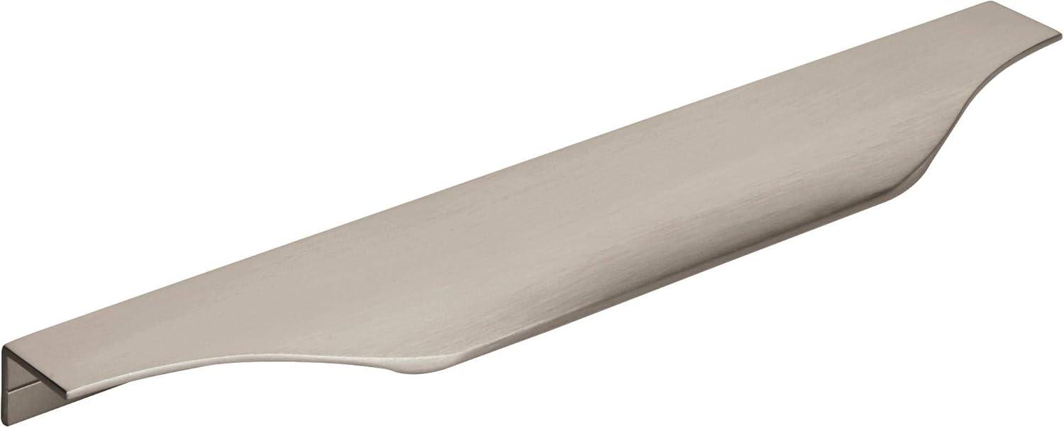 Amerock | Cabinet Edge Pull | Satin Nickel | 8-9/16 inch (217 mm) Center to Center | Aloft | 1 Pack | Drawer Pull | Drawer Handle | Cabinet Hardware