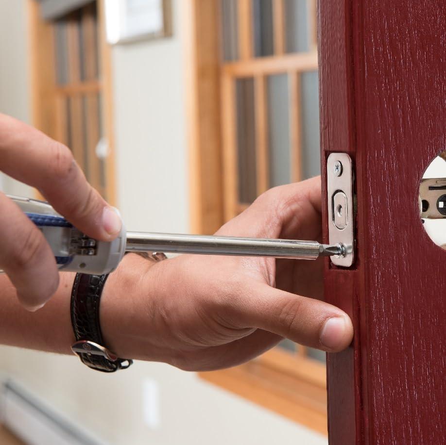 Black Suede Electronic Deadbolt with Touchscreen Keypad