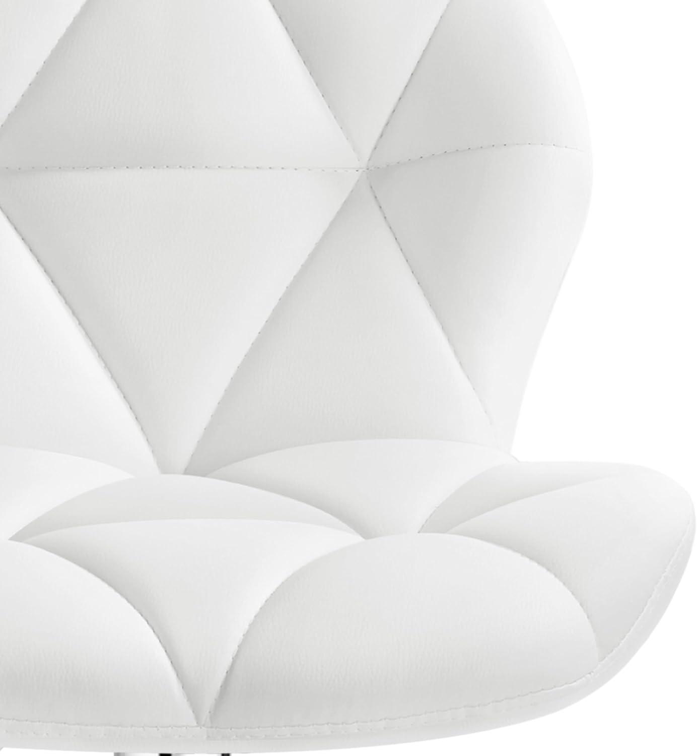 Yaheetech Barstools Set of 2, PU Leather Counter Stools Bar Chairs with Backrest, Height Adjustable Swivel Tall Chairs for Home Bar Kitchen Island, White