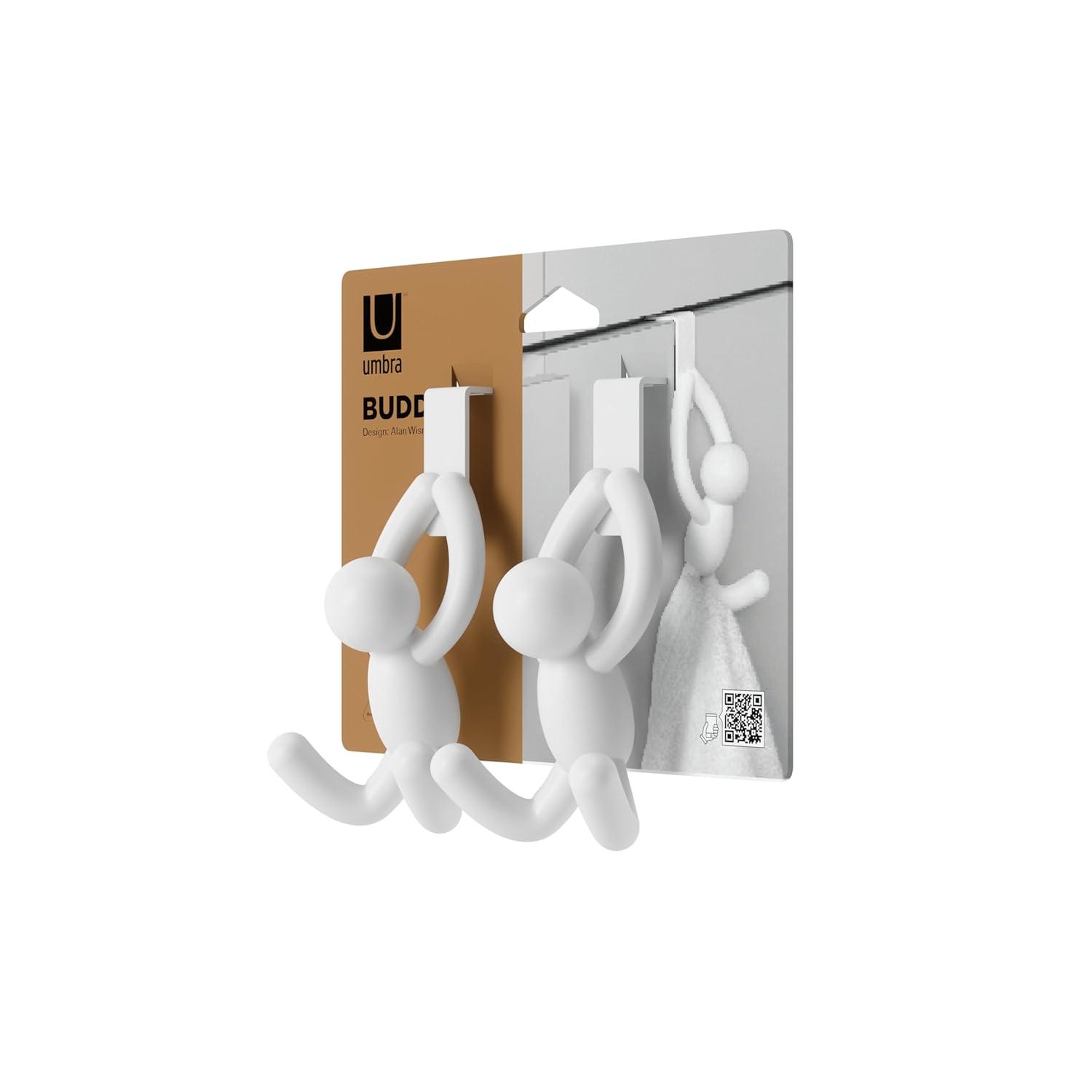 Umbra Buddy Plastic Over-the-Door Wall Hook (Set of 2)