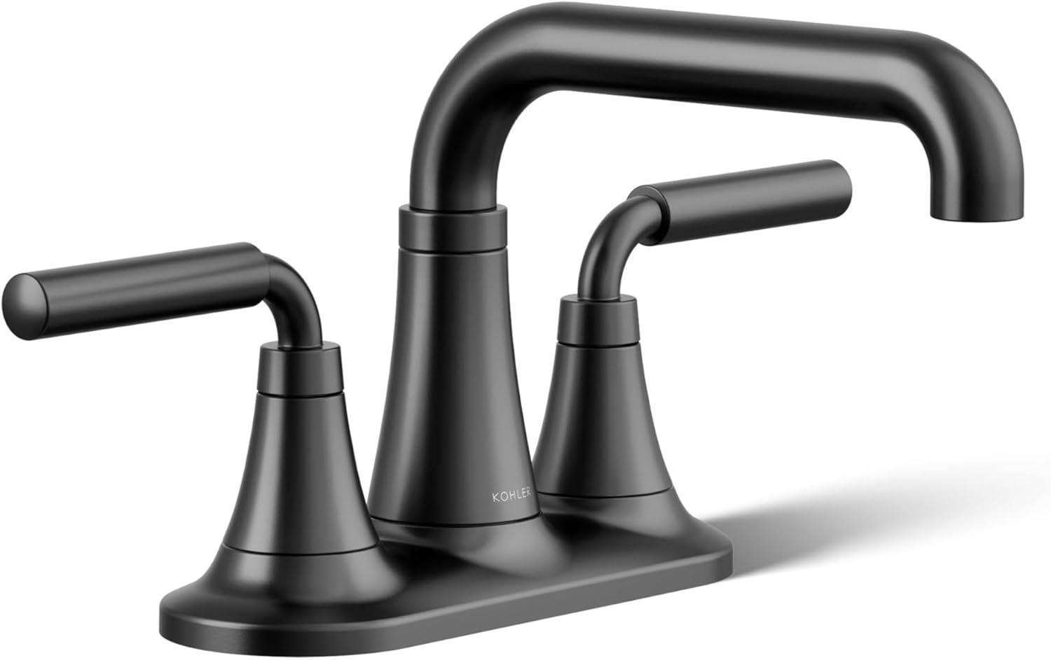 Tone Two-Handle Centerset Bathroom Sink Faucet with Clicker Drain, 1.2 GPM