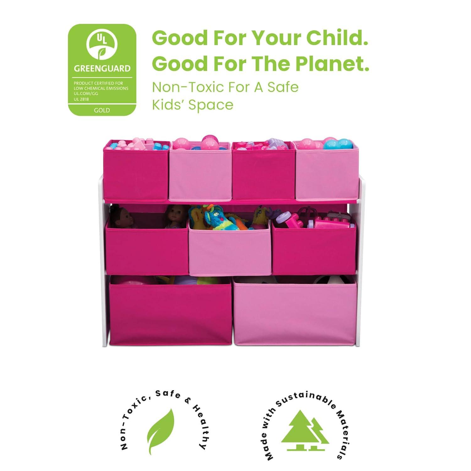 Delta Children Deluxe Multi-Bin Toy Organizer with Storage Bins - Greenguard Gold Certified