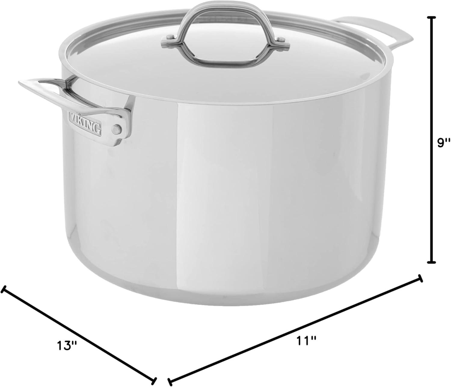 Viking 3-Ply Stainless Steel Stock Pot, 12 Quart