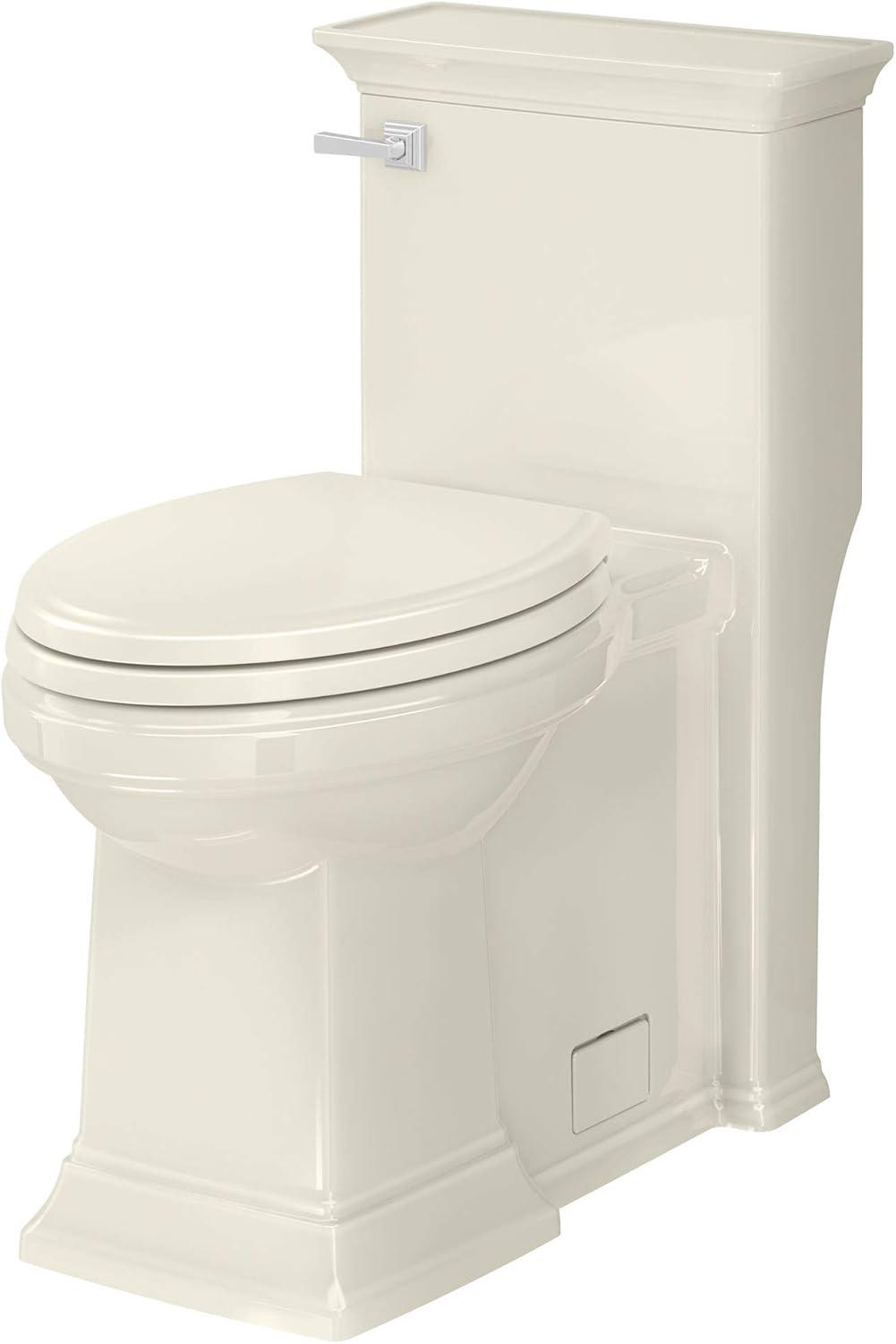 American Standard Town Square S 1-Piece 1.28 GPF Single Flush Elongated Toilet in Linen, Seat Included