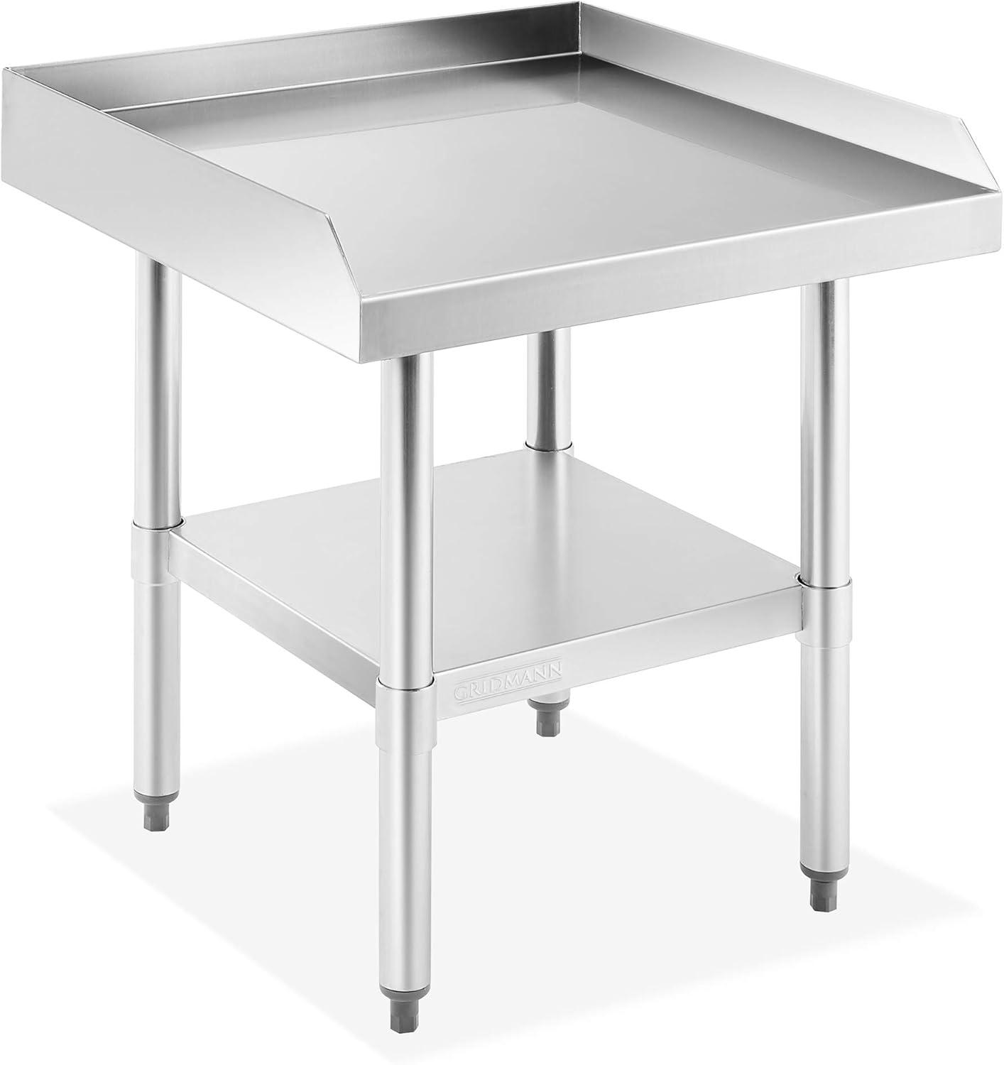 Stainless Steel Grill Table & Equipment Stand with Undershelf