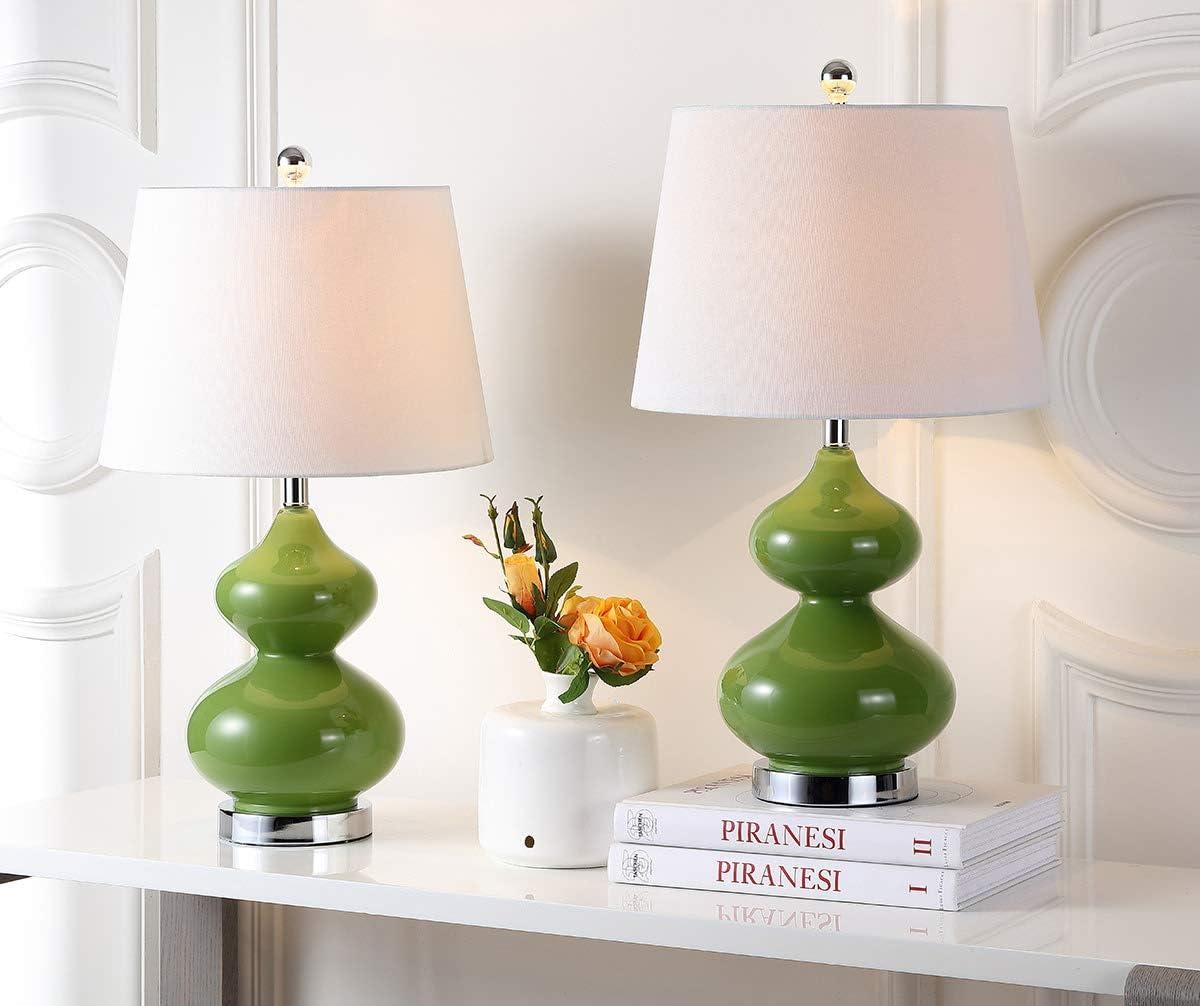 Eva Double Gourd Table Lamp (Set of 2) - Green - Safavieh.