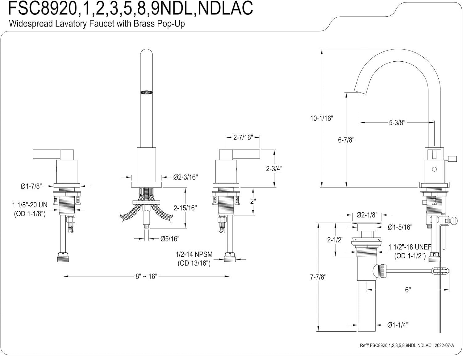 Elegant NuvoFusion 8" Widespread Bathroom Faucet in Brushed Nickel