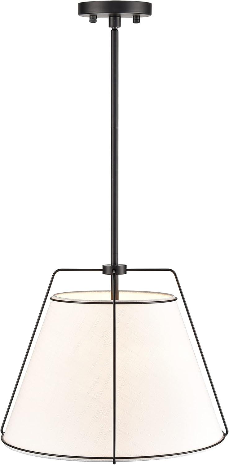 Light Society Emilio 15" Chandelier in Black/White