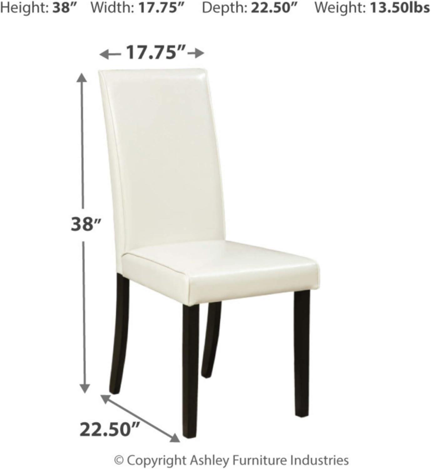 Set of 2 Kimonte Dining Upholstered Side Chairs Ivory - Signature Design by Ashley