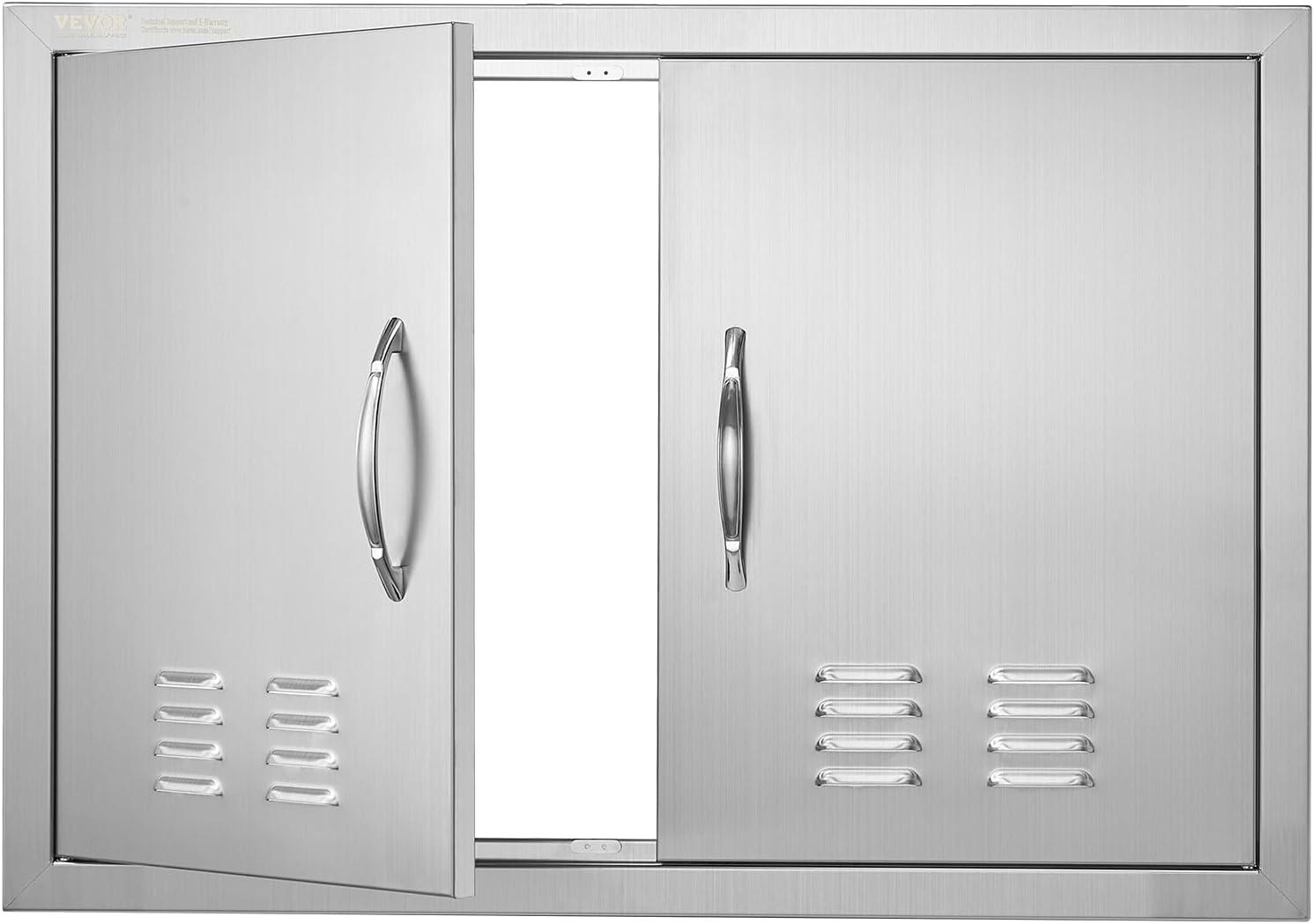 BBQ Access Door, 30W x 21H Inch Double Outdoor Kitchen Door