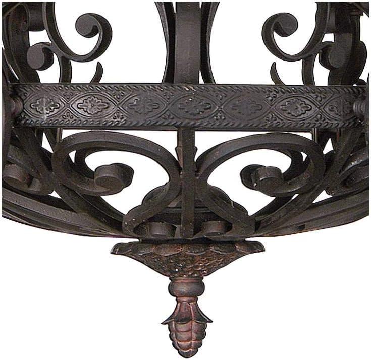 Kathy Ireland Dark Bronze Chandelier Lighting 32 1/2" Wide Industrial 6-Light Fixture for Dining Room House Foyer Kitchen Entryway