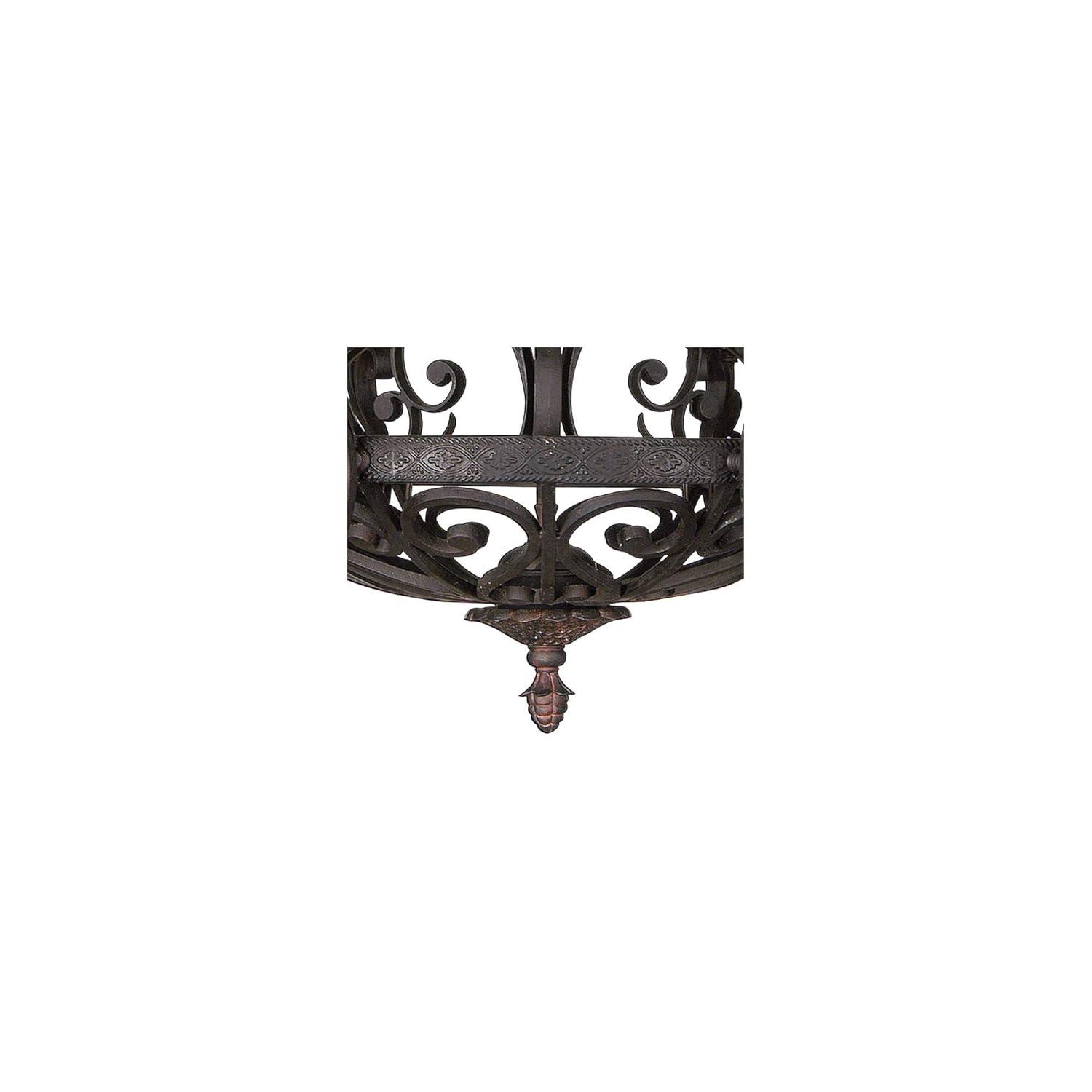Kathy Ireland Dark Bronze Chandelier Lighting 32 1/2" Wide Industrial 6-Light Fixture for Dining Room House Foyer Kitchen Entryway