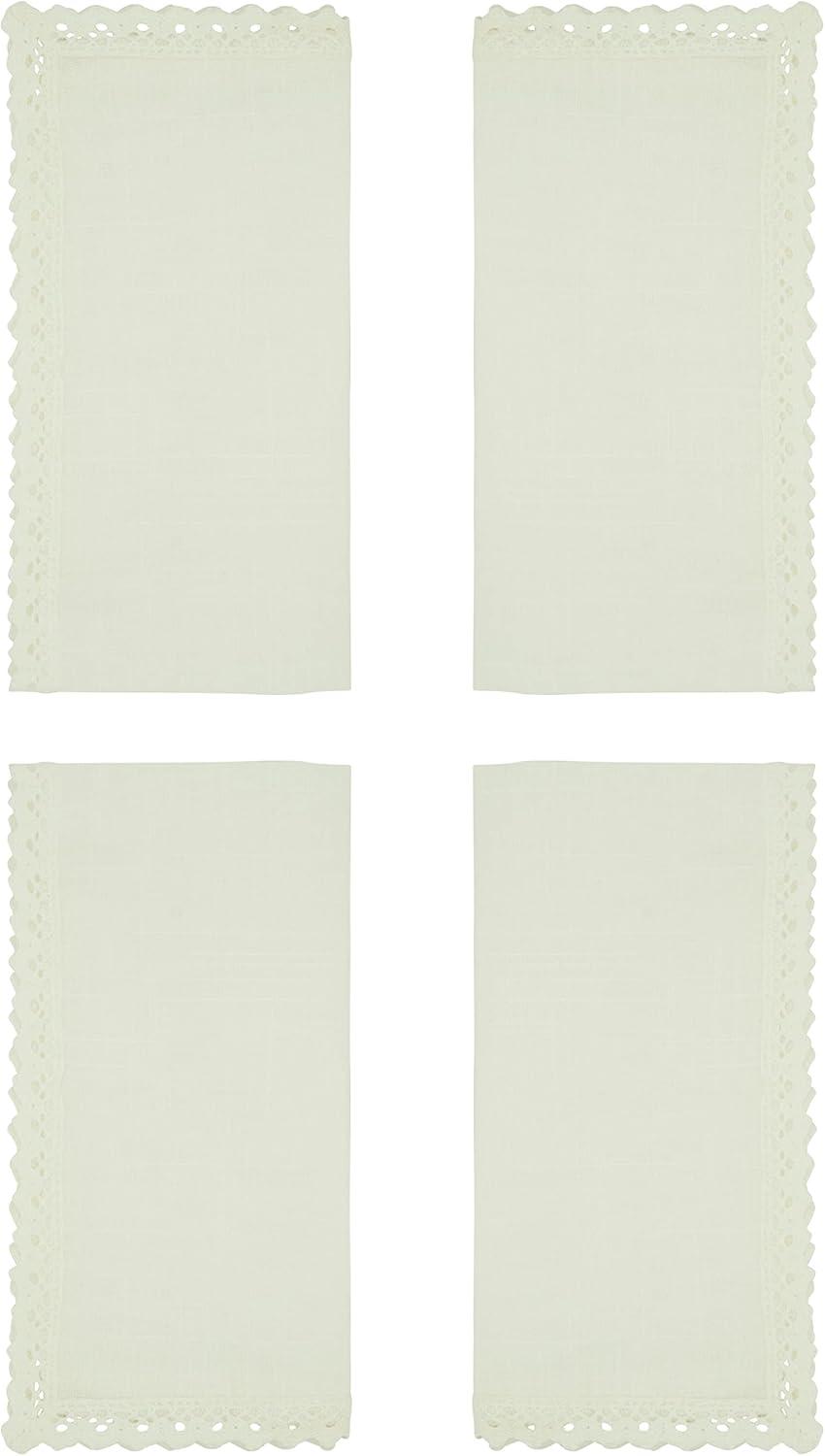 Saro Abilene Collection Polyester Square Napkin (Set of 4)