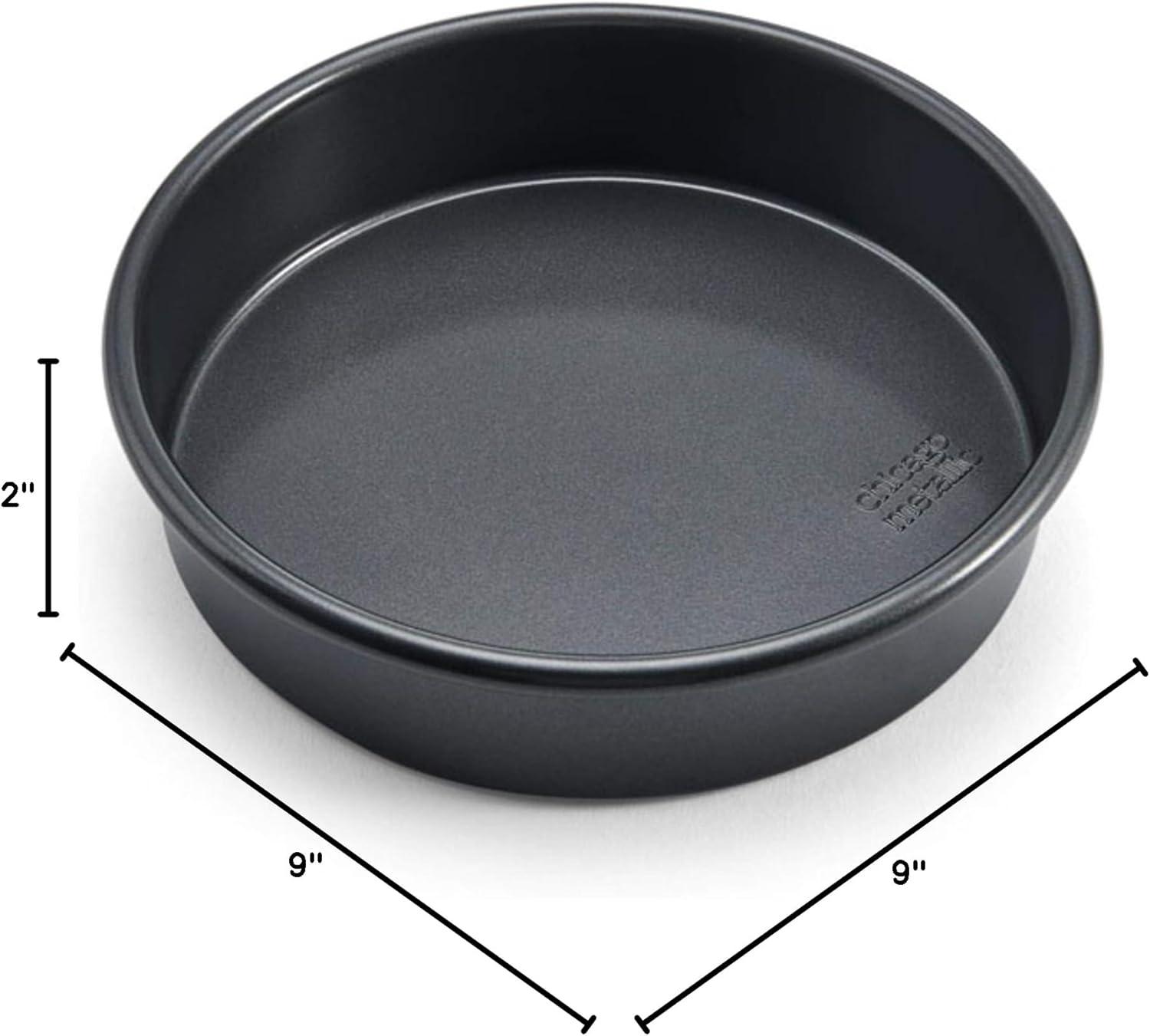 9-Inch Gray Non-Stick Round Silicone Cake Pan