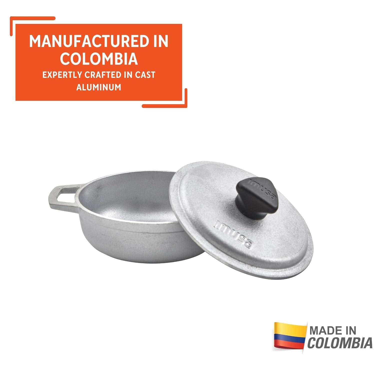 IMUSA 0.5qt Cast Aluminum Mini Caldero 4pc Set