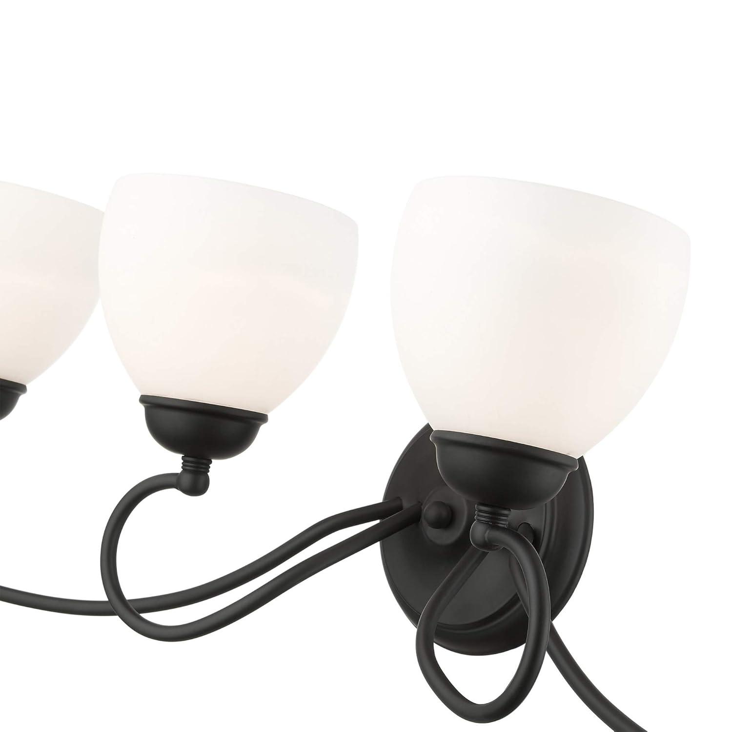 Livex Lighting Brookside 4 - Light Vanity in  Black