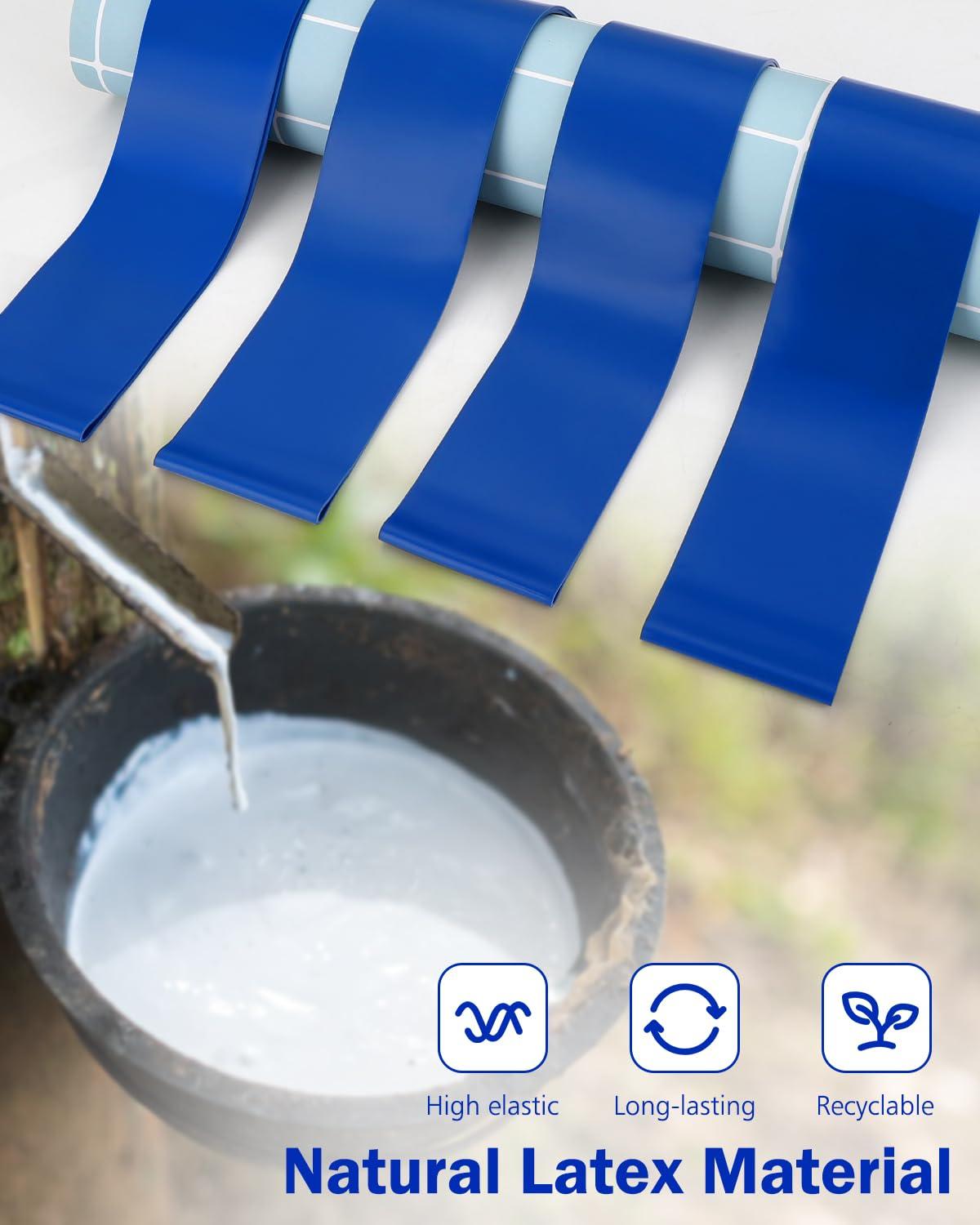 10 Pack Chair Bands for Kids with Fidgety Feet, Classroom Must Haves, Flexible Seating Chair Bands for Sensory Focus, Fidget ADHD Autism School Desks Supplies (Blue)