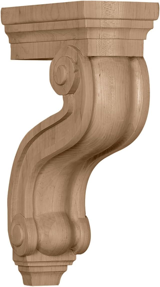 Cherry Hand-Carved Hardwood Decorative Corbel 13"