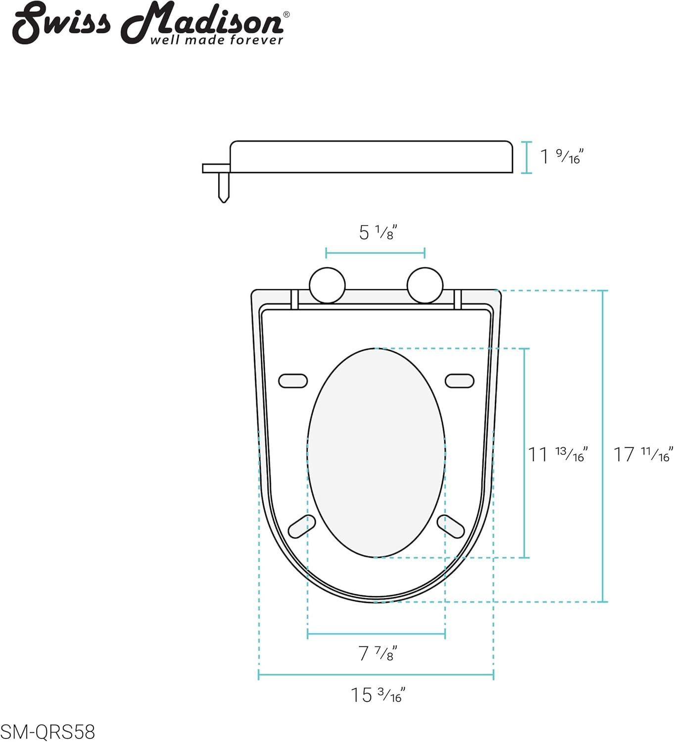 White Quick-Release UF Seat for St. Tropez Vortex Flush Toilets