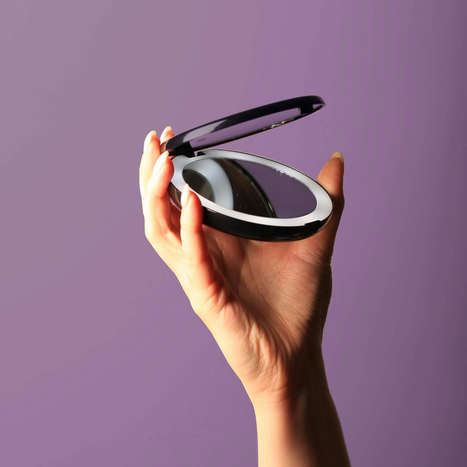 Modern Lighted Magnifying Compact Mirror