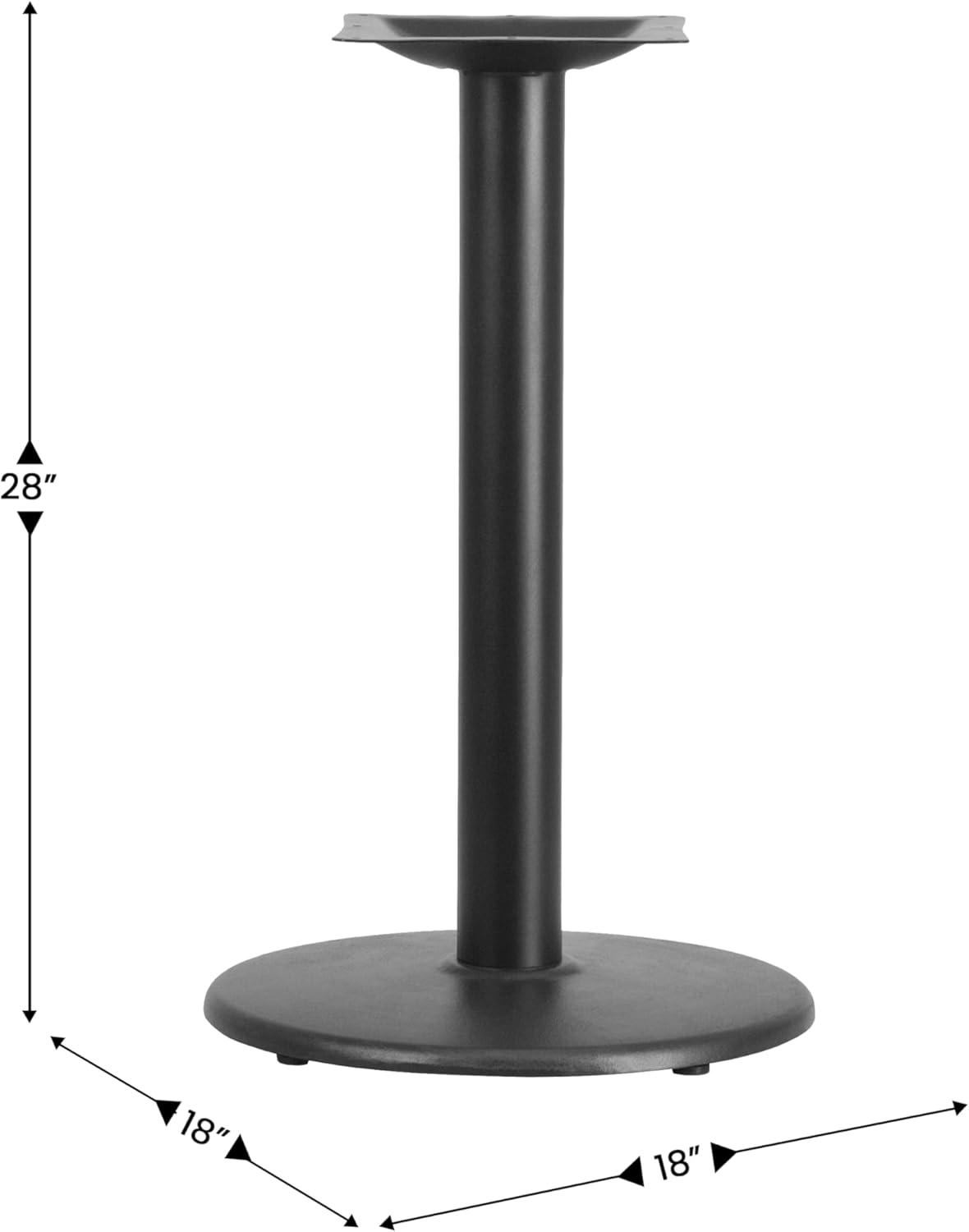 Flash Furniture 18'' Round Restaurant Table Base with 3'' Dia. Table Height Column