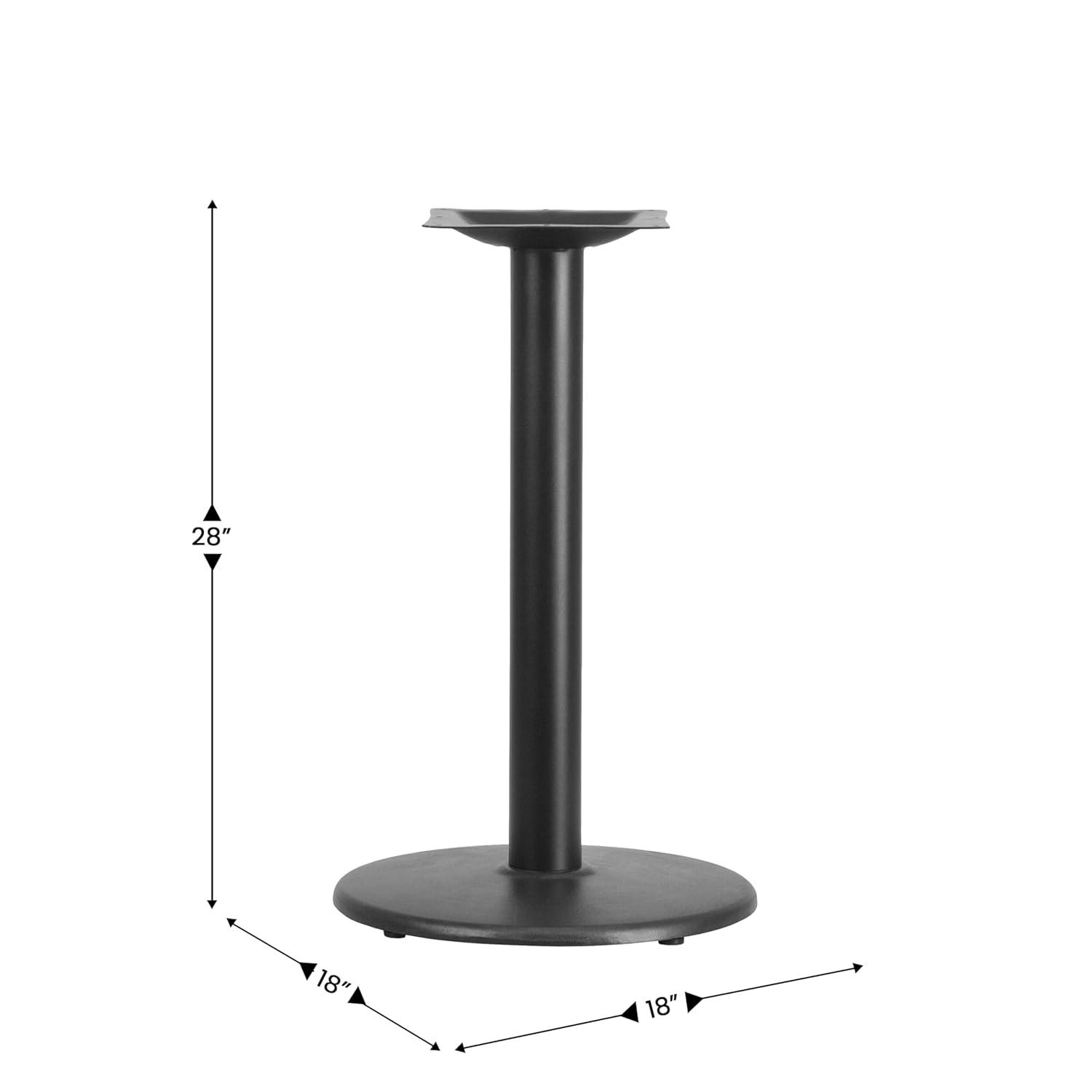 Flash Furniture 18'' Round Restaurant Table Base with 3'' Dia. Table Height Column