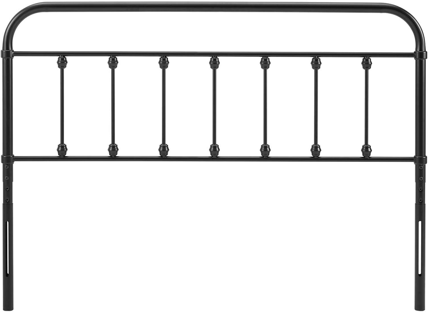 Modway Sage Queen Metal Headboard in Black