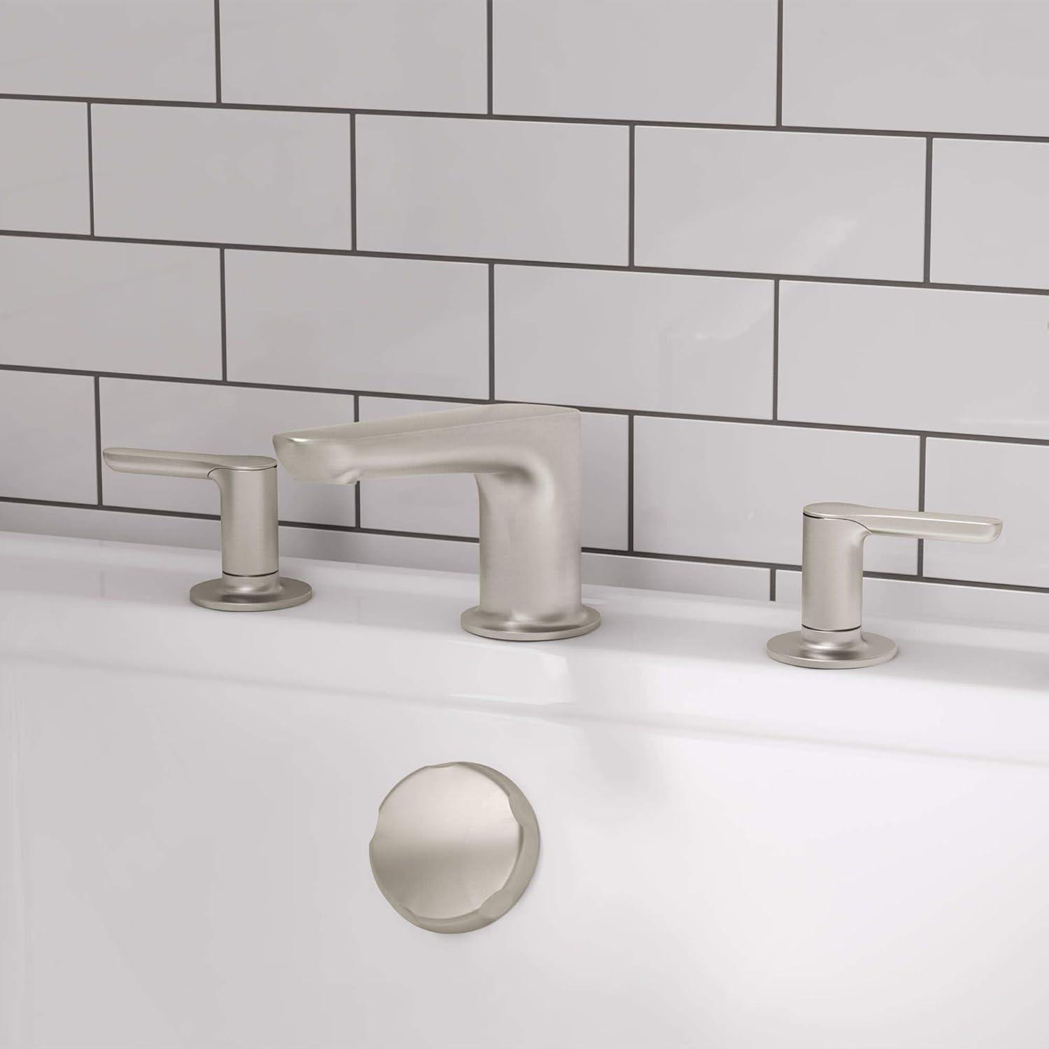 American Standard Studio S 2-Handle Deck-Mount Roman Tub Faucet for Flash Rough-in Valves in Brushed Nickel