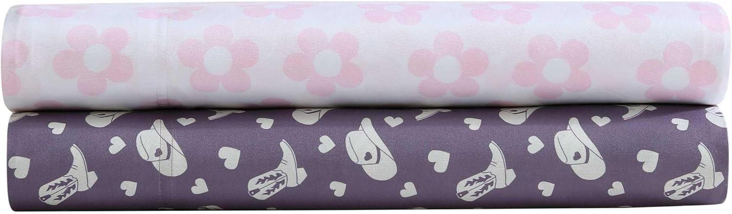 Betsey Johnson Cowgirl Disco Purple Full Sheet Set