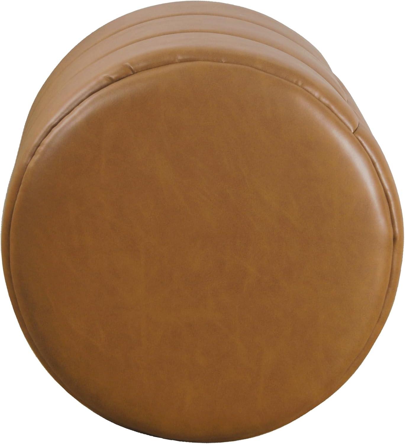 Round Upholstered Ottoman - HomePop