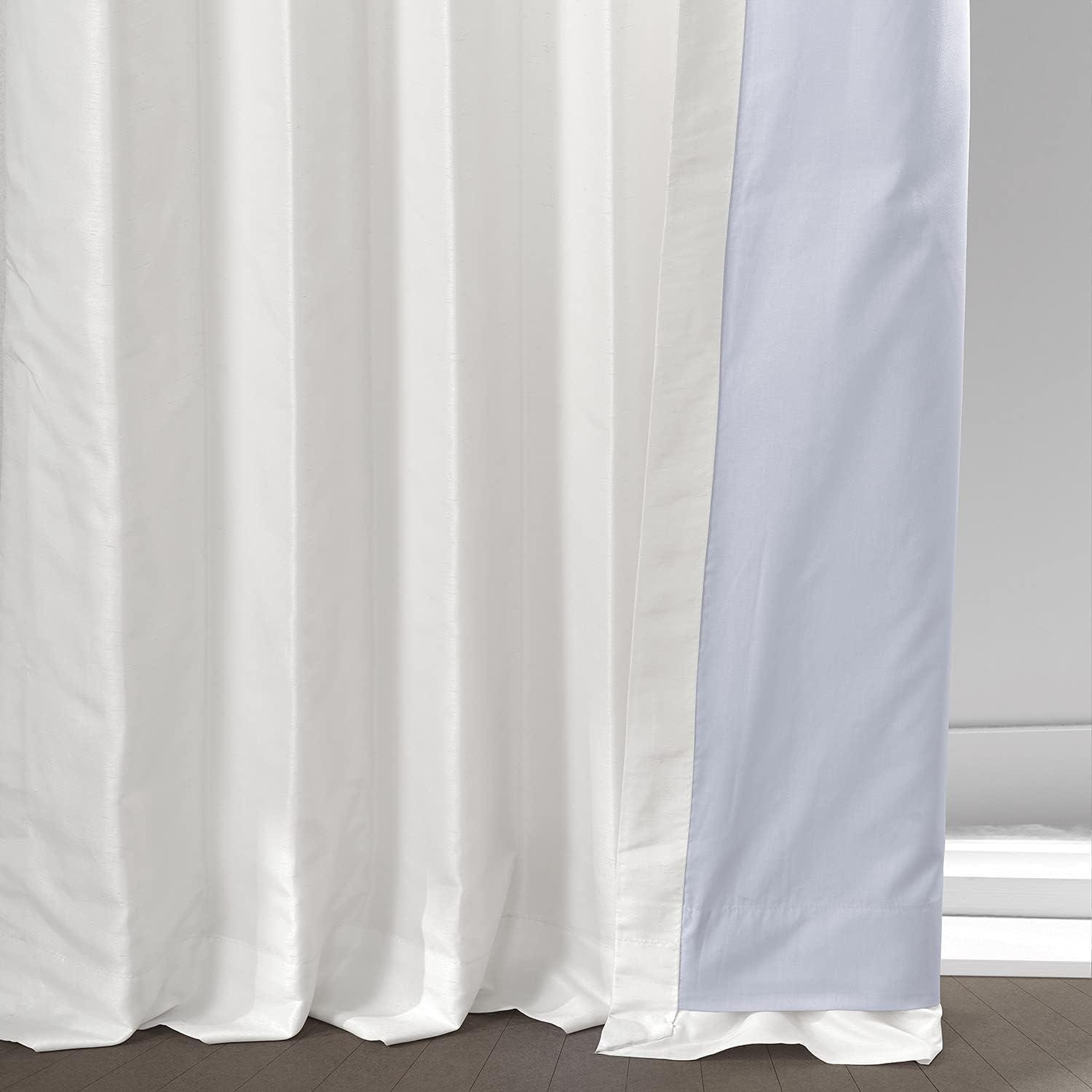 Half Price Drapes Crescent Moon Silk Blackout Curtains for Bedrooms(1 Panel),50WX 84L