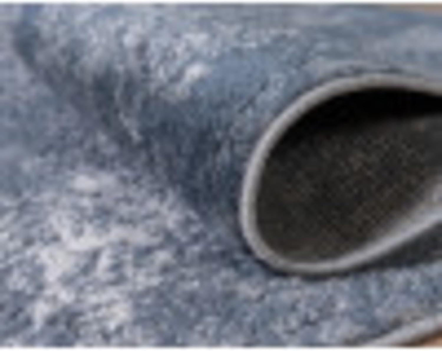 Unique Loom Portland Collection Area Rug - Woodburn (4' 1" Square Blue/Ivory)