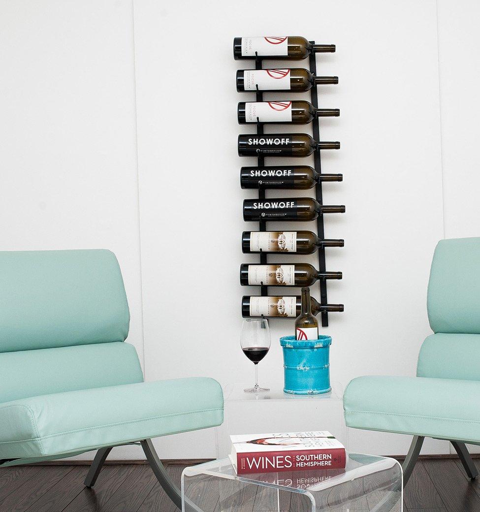 Rebrilliant Indurial Wall Mounted Wine Bottle Rack