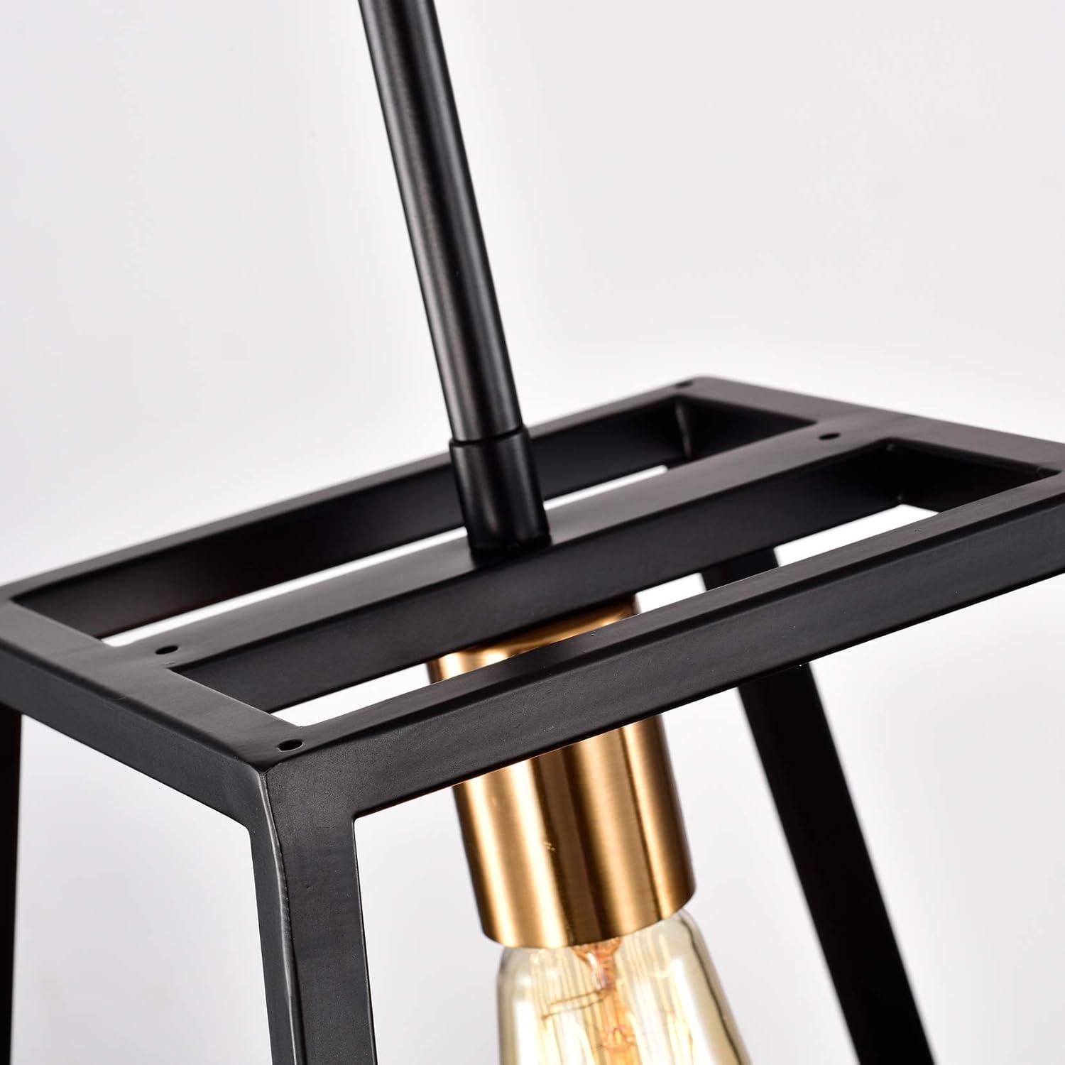 Progress Lighting Briarwood 5-Light Linear Chandelier, Antique Bronze, Faux-Painted Wood Enclosure