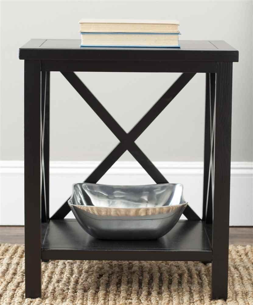 Candace Cross Back End Table - AMH6523H - Avacado Green - Safavieh Couture