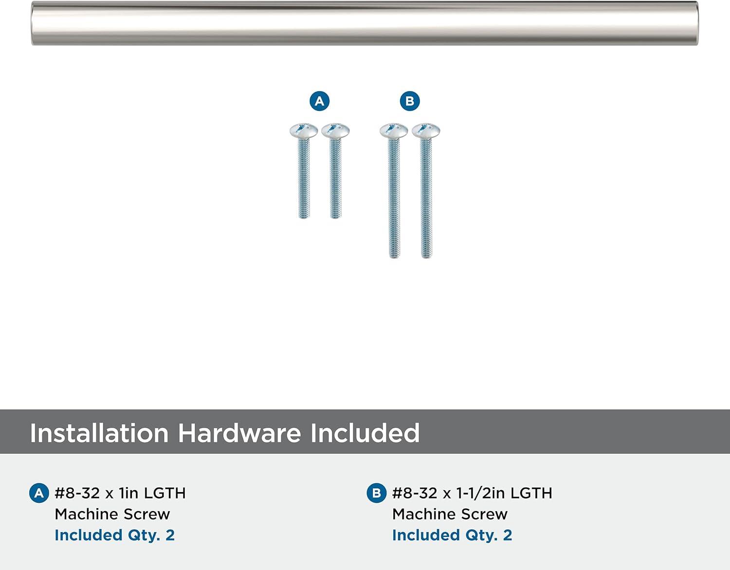 Versa 6-5/16" Polished Nickel Modern Bar Pull