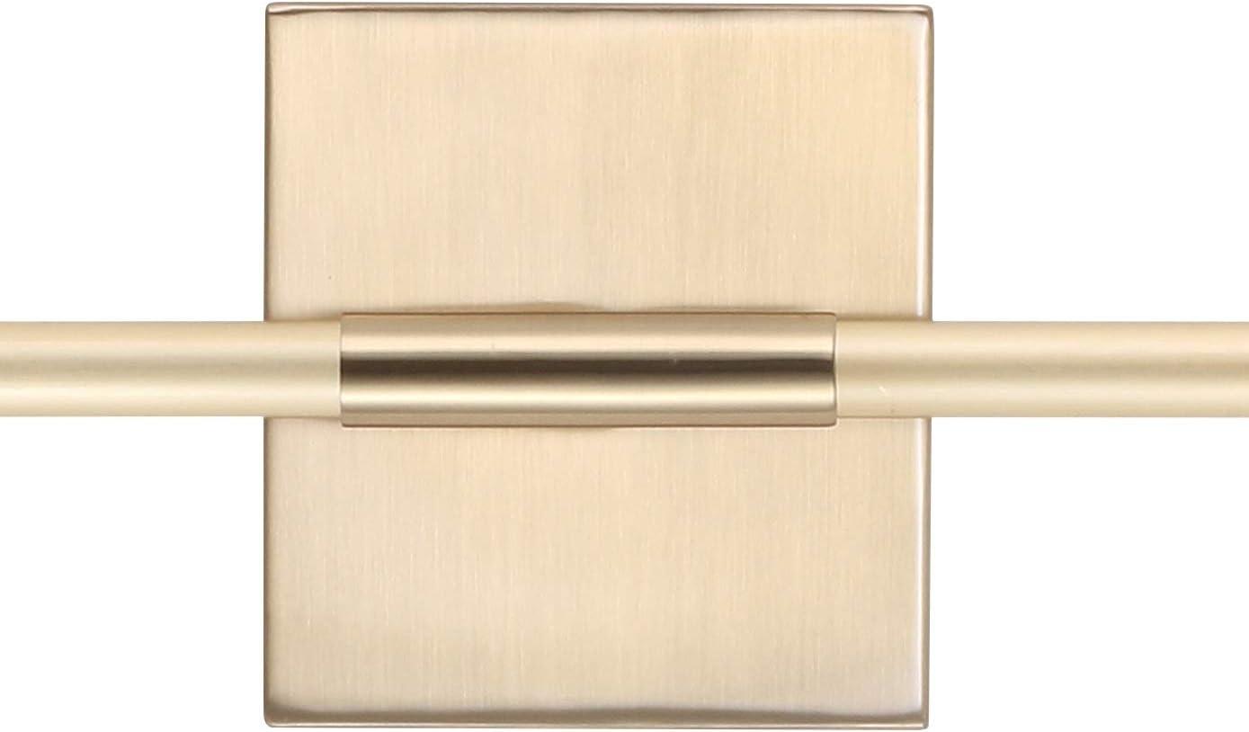 JONATHAN Y Makena 28" Modern Minimalist Dimmable Integrated LED Metal Wall Sconce, Brass Gold