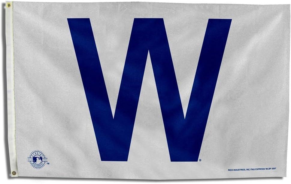 Chicago W Cubs Retro 3x5 Baseball Banner Flag CUBS WIN