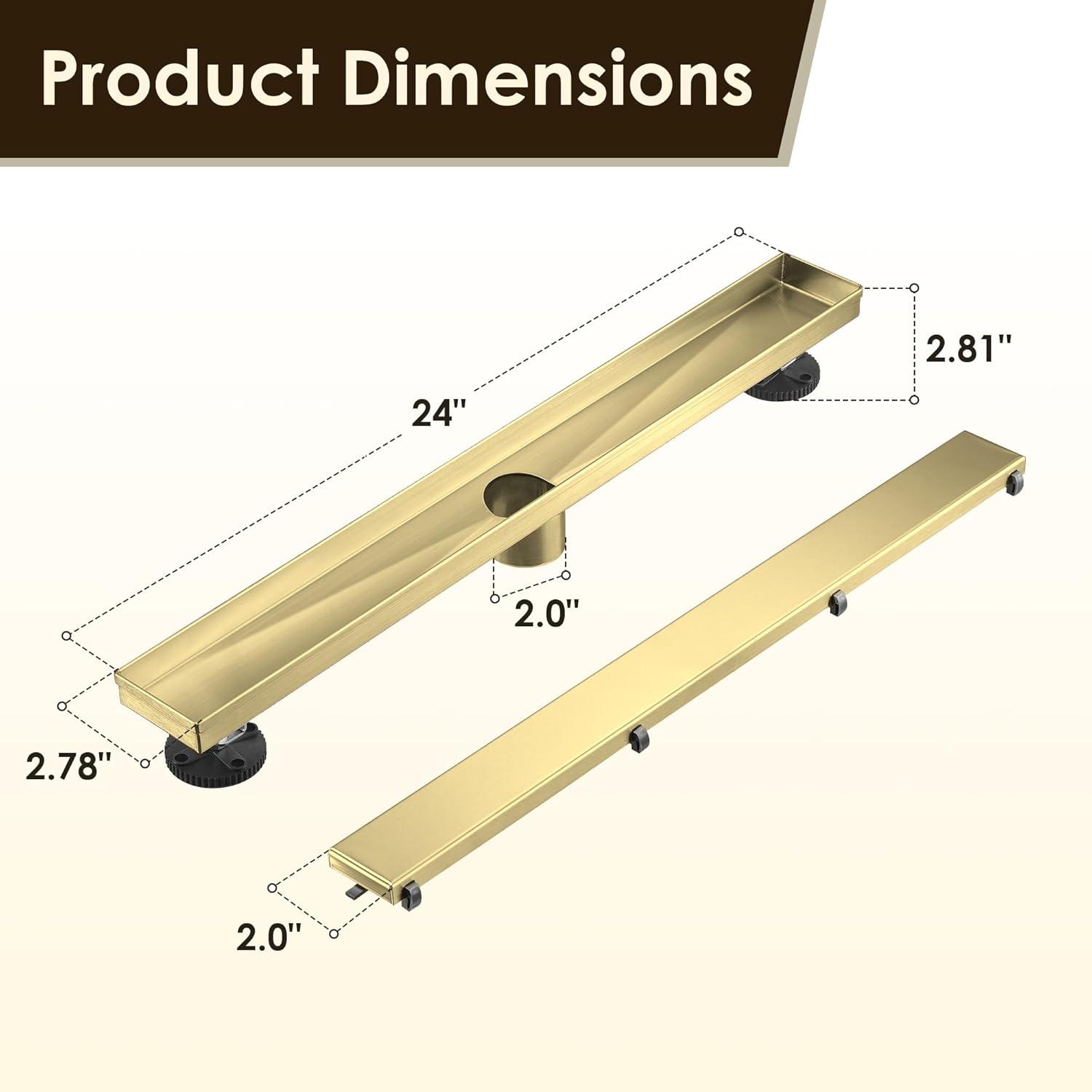 VIBRANTBATH 1 24'' W Linear Grid FD06-N-24