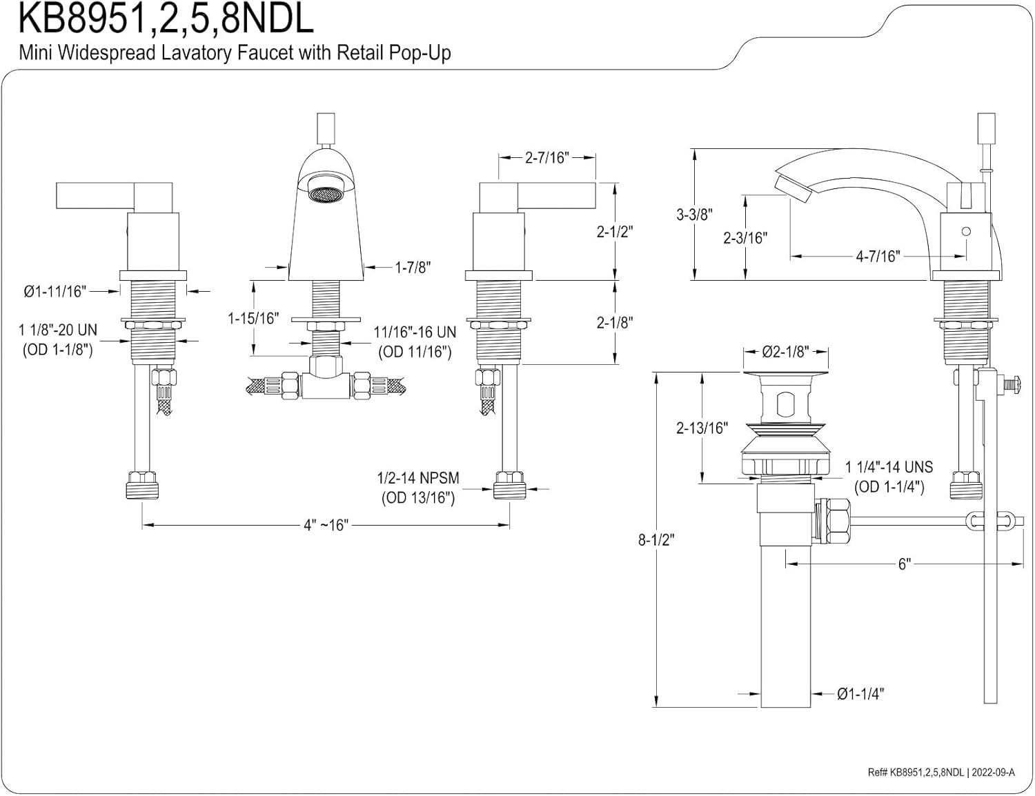 Elegant NuvoFusion Polished Chrome Mini-Widespread Bathroom Faucet