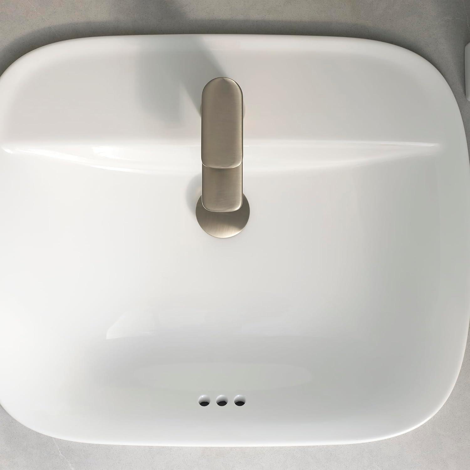 Single-Hole Single-handle Bathroom Faucet with Drain Assembly