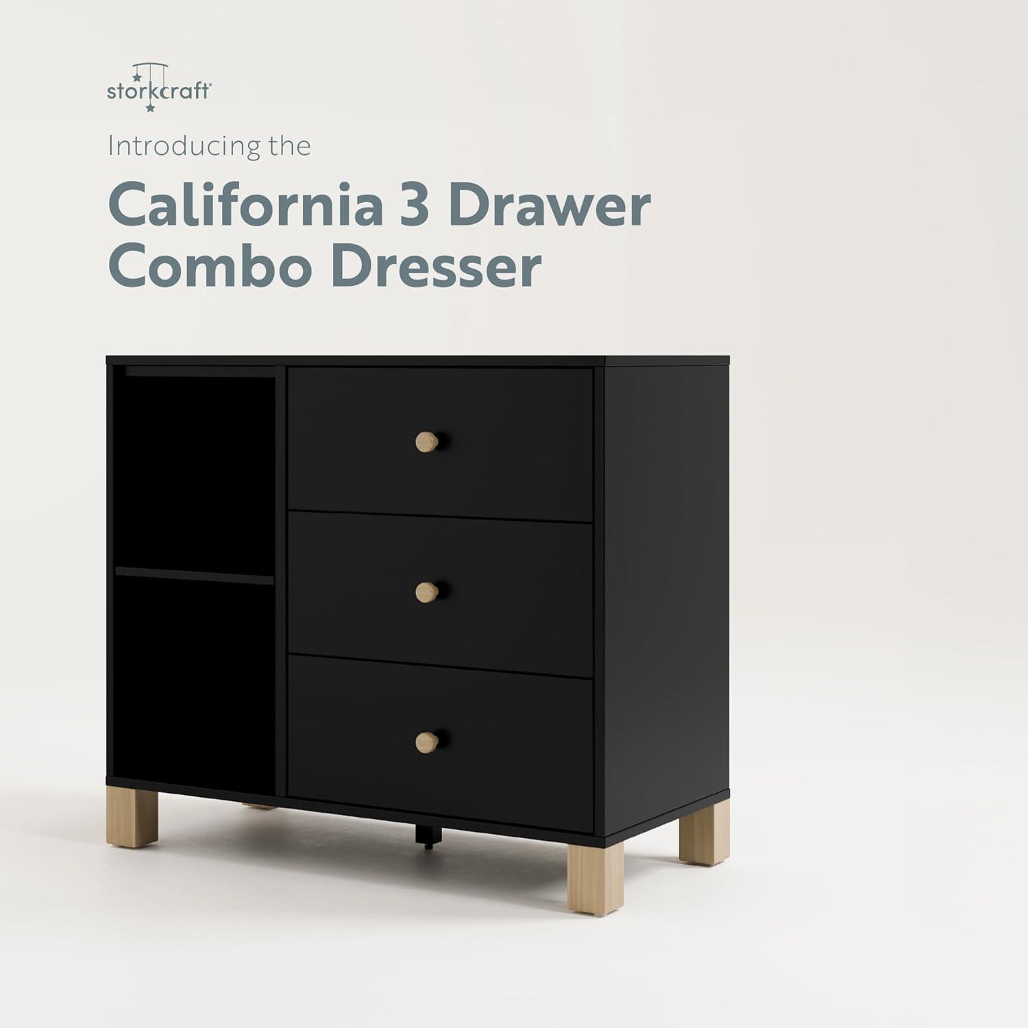 California 3 Drawer Combo Dresser