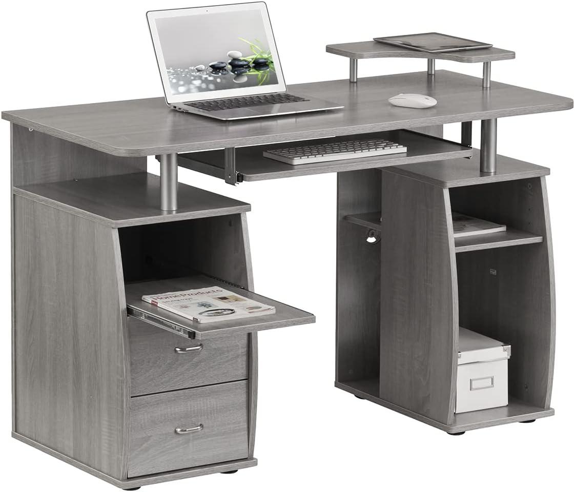 Hokku Designs Techni Mobili Complete Computer Workstation Desk With Storage