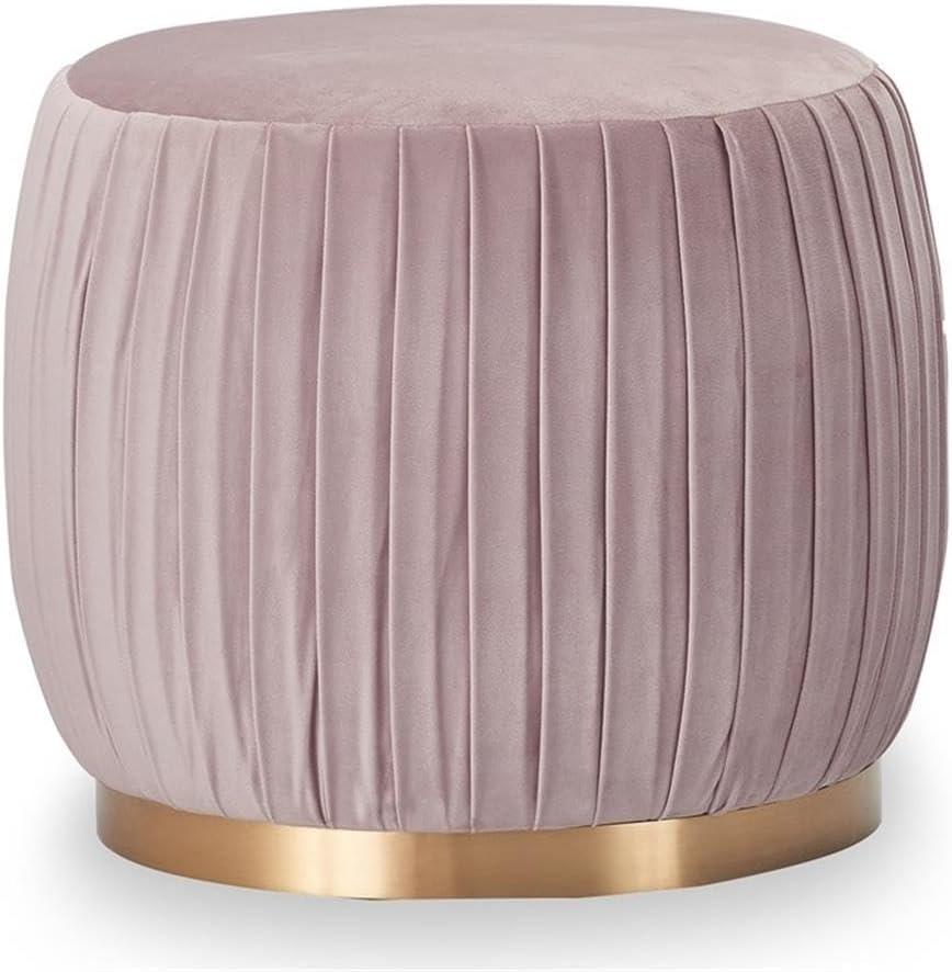 Adore Decor Adore Pleated Ottoman