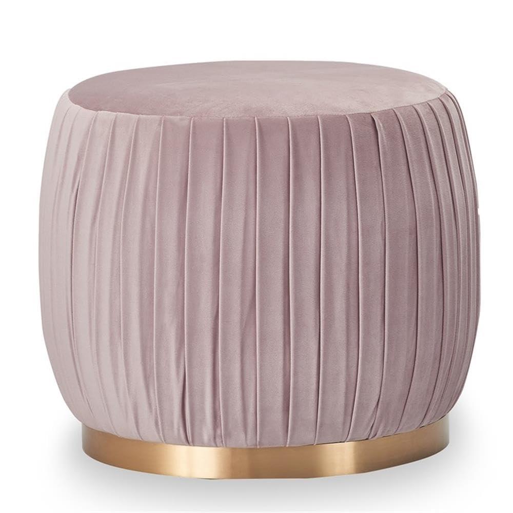 Adore Decor Adore Pleated Ottoman