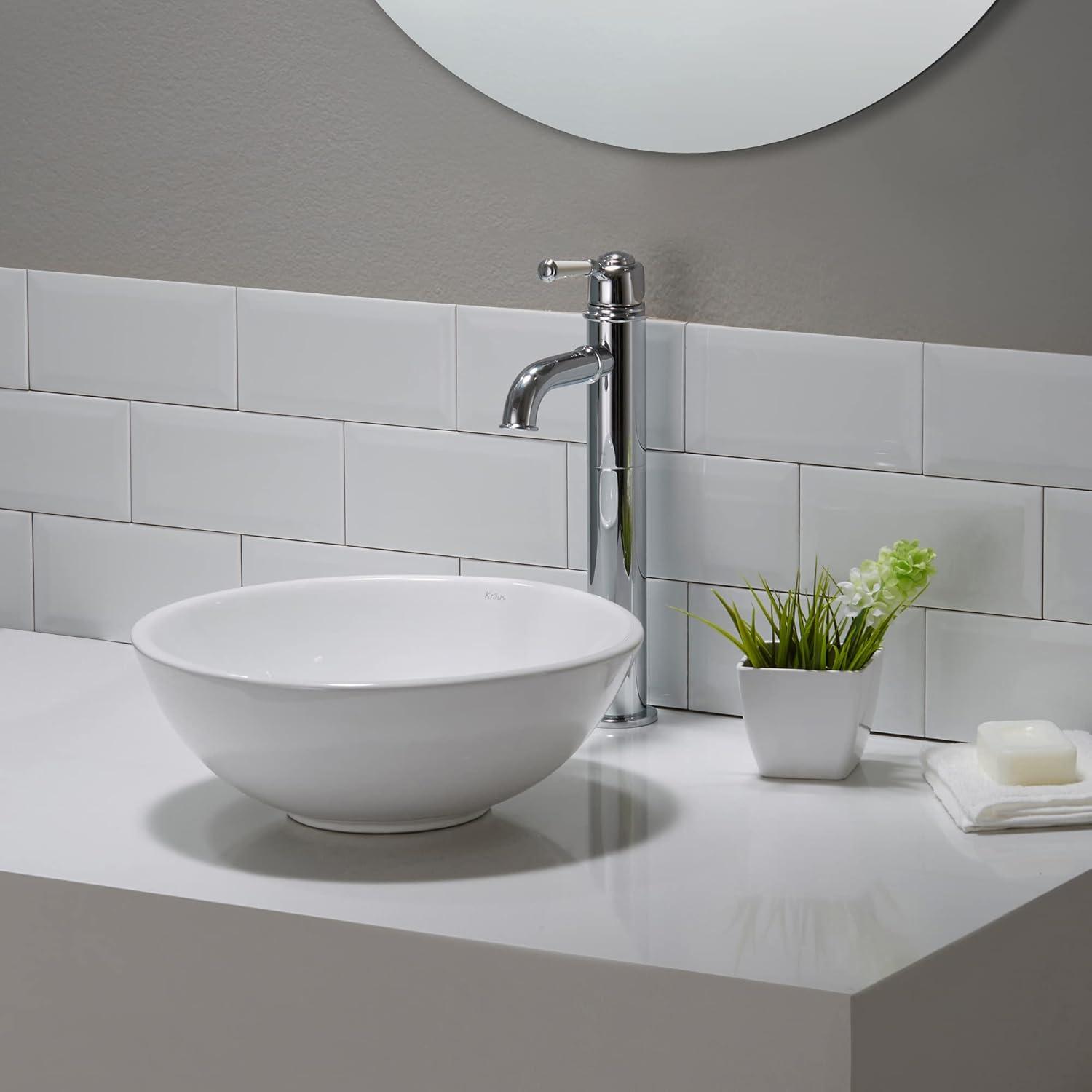 KRAUS Elavo™ Thin Ceramics Vessel Bathroom Sink