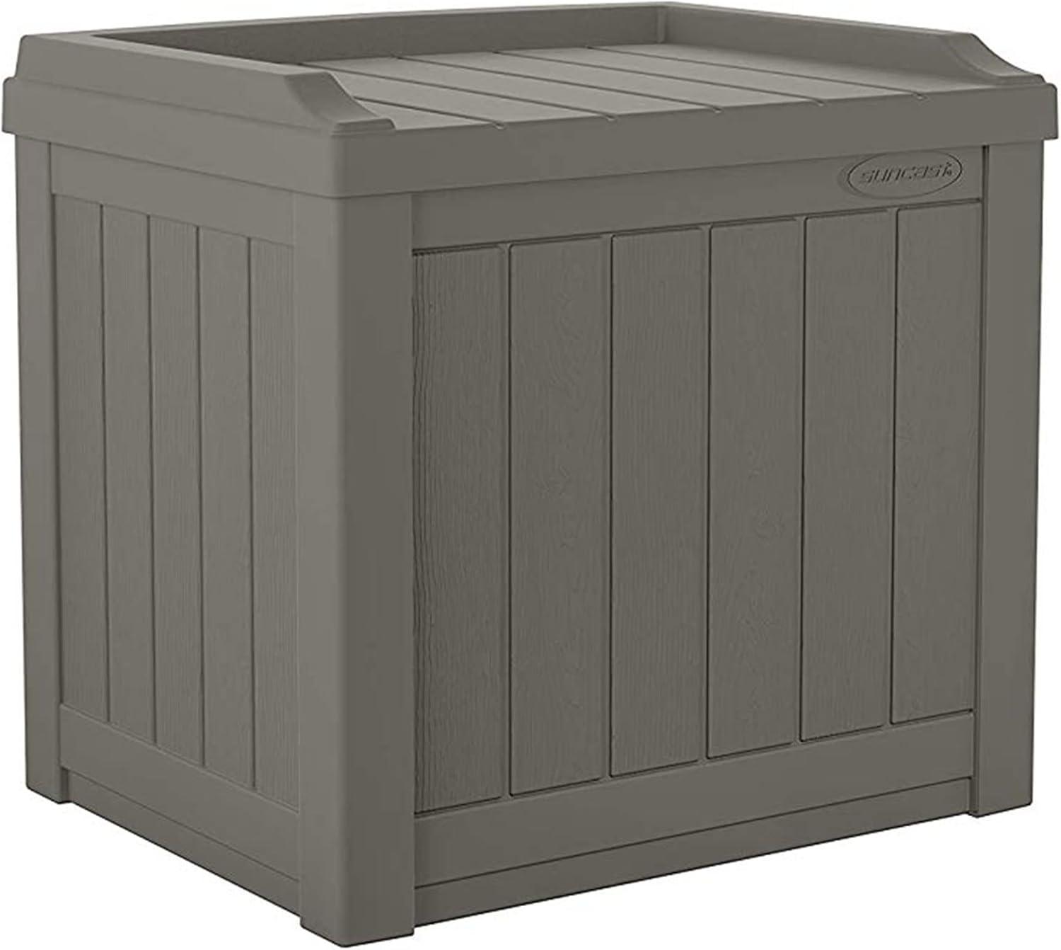 Suncast 22'' W 22 Gallons Water Resistant Resin Deck Box in Gray